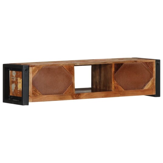 TV-benk 100x30x25 cm gjenvunnet heltre 8721158339713