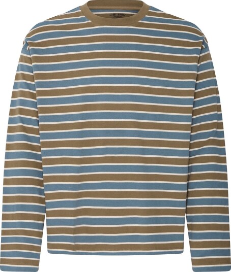 Blend Bhkhalid L/S Stripe Tee STORMY WEATHER L