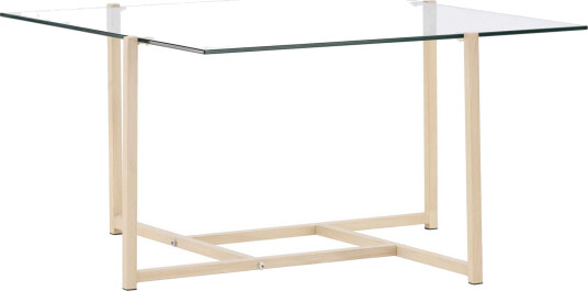 Venture Design Hybrid sofabord Transparent/whitewash 80 x 80 cm Hvit Venture Design Hybrid sofabord Transparent/whitewash 80 x 80 cm Hvit