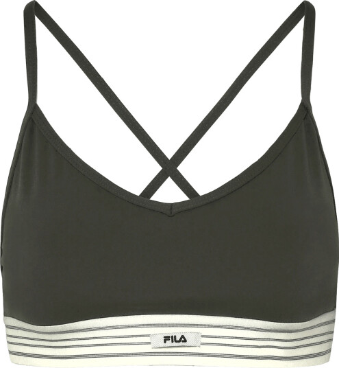 FILA Molina Elastic Tape Top Khaki green XS