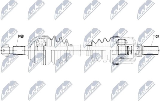 NTY NPW CT 093 Drivaksel