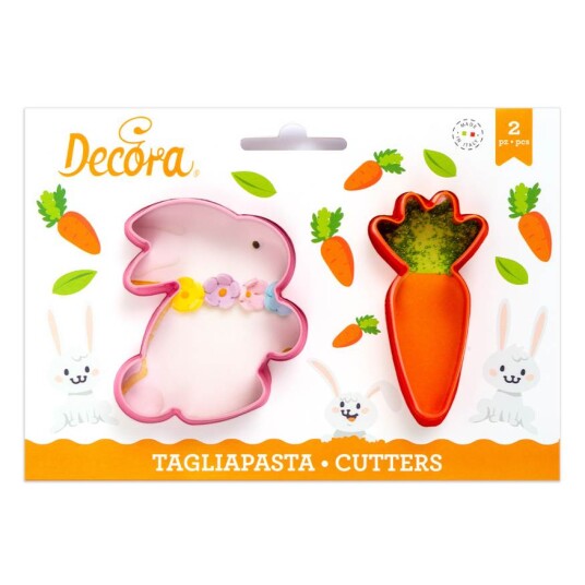 Decora Utstikker Påskehare Og Gulrot 