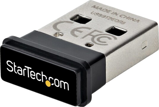 StarTech Bluetooth 5.0 USB Adapter for PC/Laptop - 10m Range - Sort/Sølv StarTech Bluetooth 5.0 USB Adapter for PC/Laptop - 10m Range - Sort/Sølv