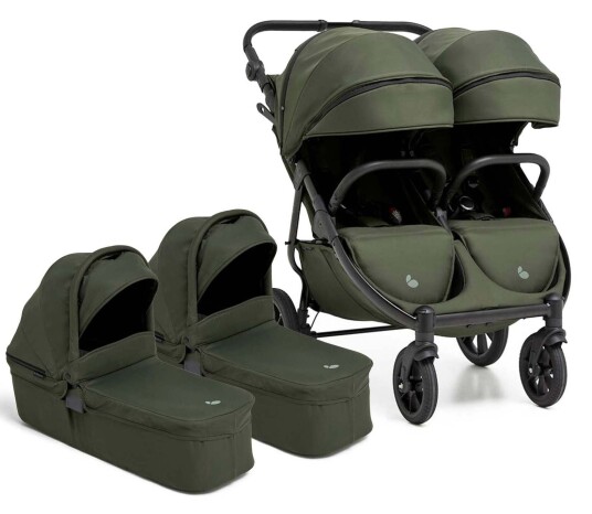 Beemoo BFF60 2 Søskenvogn + Liggedeler Dark Forest