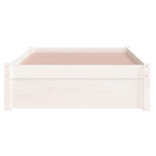 vidaXL Sengeramme hvit heltre 90x190 cm 3FT Single