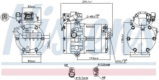 AC-kompressor NISSENS 891020