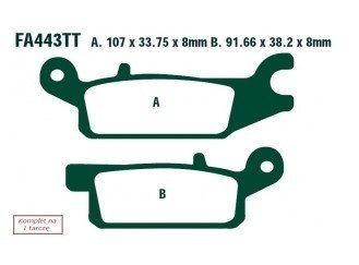 Bremseklosser EBC Brakes FA443R