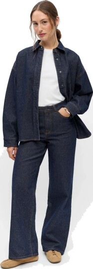 Object Objsole Mae L/S Lo Denim Shirt Noos Navy 40