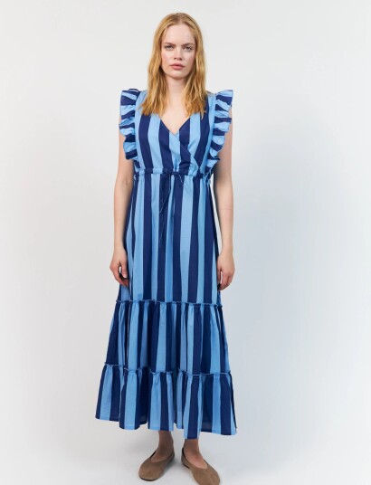 Lollys Laundry Samoll Midi Dress Sl Multi/patterned S Lollys Laundry Samoll Midi Dress Sl Multi/patterned S