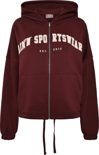 aim´n Varsity Sweat Zip Hood - Burgundy - XS