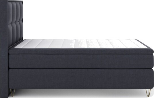 Select No 6 Komplett Sengepakke 160x200 Fast Watergel - Blå/V-formede Metallben
