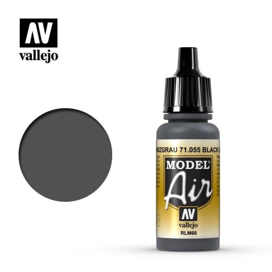 Vallejo Model Air Black Grey RLM66 17ml (71.055)