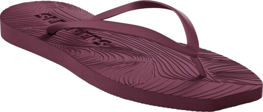 SLEEPERS Tapered White Flip Flop   Burgundy   39