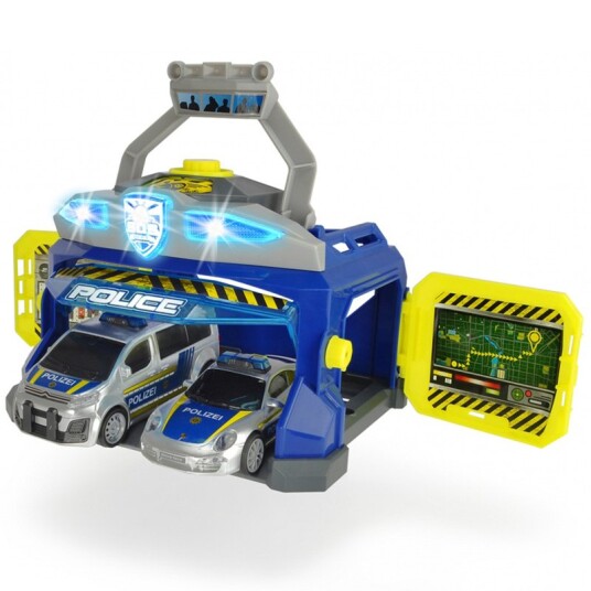 Dickie Toys SOS Series - Politigarasje med biler
