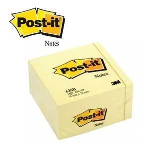 3M Post-it 636B lappekube 76 x 76 mm gul
