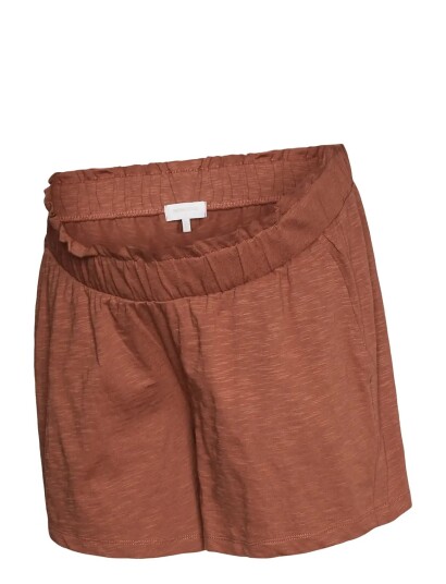 Mamalicious Mlivy Jersey Shorts Noos   Brown   XS