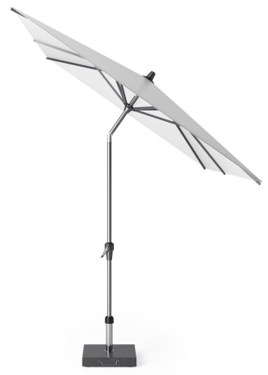 Platinum Riva parasoll Hvit/grå exkl. parasollfot 3 x 2 m Hvit