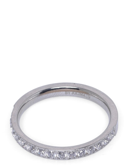 BY JOLIMA Celine Crystal Ring Silver 19 MM