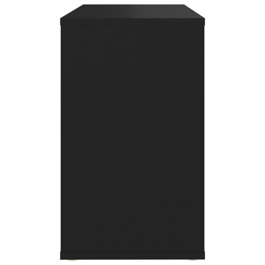 vidaXL Sideskap svart 60x30x50 cm sponplate
