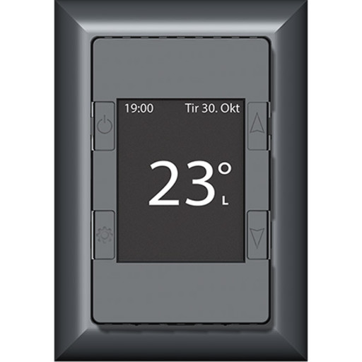 CTM Mtouch One 1P Termostat Og Regulator Lys Grå CTM Mtouch One 1P Termostat Og Regulator Lys Grå