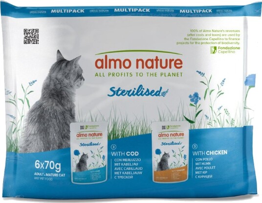 Almo Nature Functional Sterilised Kylling & Torsk 12 X 70 G