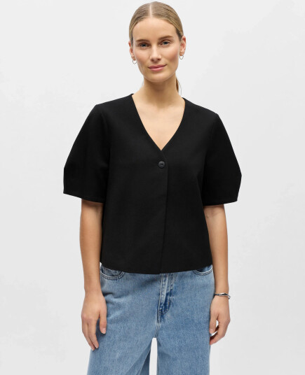 Object Objlisa S/S Re Top Noos Black 44 Object Objlisa S/S Re Top Noos Black 44