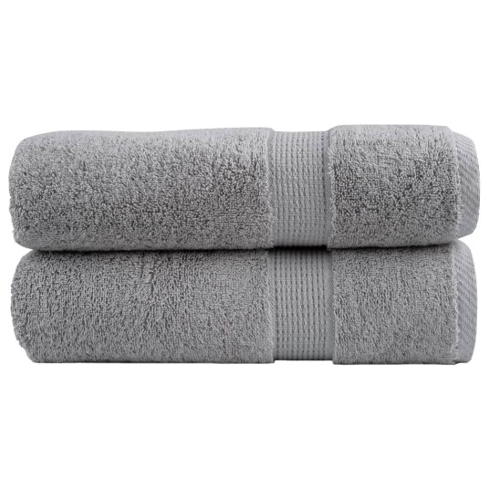 Premium håndklær SOLUND 2 stk grå 50x100 cm 600gsm Premium håndklær SOLUND 2 stk grå 50x100 cm 600gsm