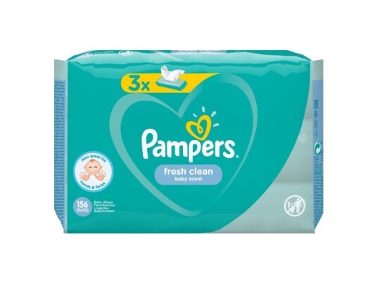 Pampers Fresh Clean 81688041 Våtserviett For Baby Dermatologisk Testet Allergivennlig Nøytral Ph