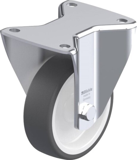 Blickle 44958 Bh-Poth 125G-3 Faste Hjul, Hjuldiameter 125 Mm, Bæreevne (Maks.) 350 Kg, 1 Stk