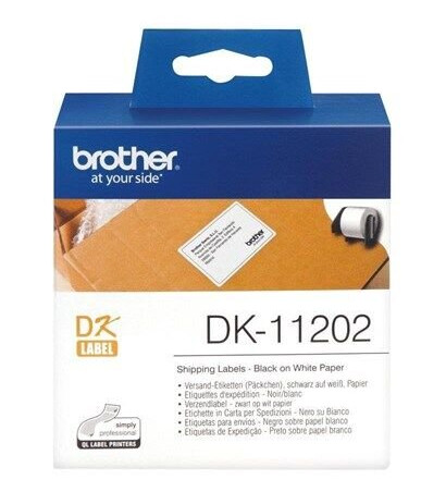 Brother DK-11202 - Black On White - 62 x 100 mm 300 label(s)