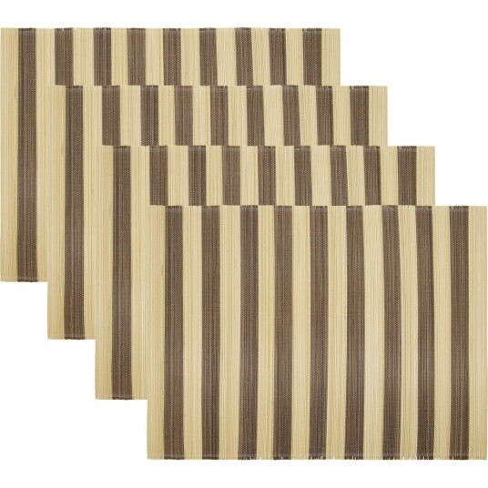House Doctor HDRayas Spisebrikke 35x46 cm 4 pk Brun / Natur