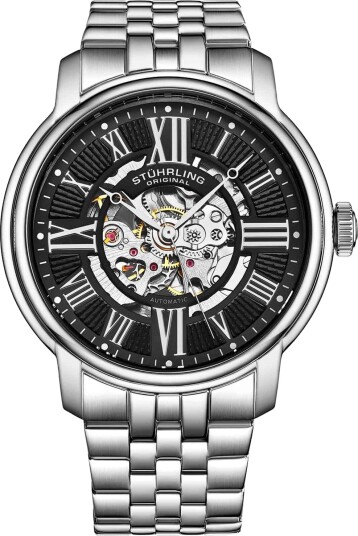 Stührling Original Herreklokke 4031.2 Atrium Sort/Stål Ø42 mm Stührling Original Herreklokke 4031.2 Atrium Sort/Stål Ø42 mm