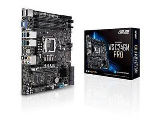 ASUS WS C246M PRO Hovedkort - Intel C246 - Intel LGA1151 socket - DDR4 RAM - Micro-ATX ASUS WS C246M PRO Hovedkort - Intel C246 - Intel LGA1151 socket - DDR4 RAM - Micro-ATX