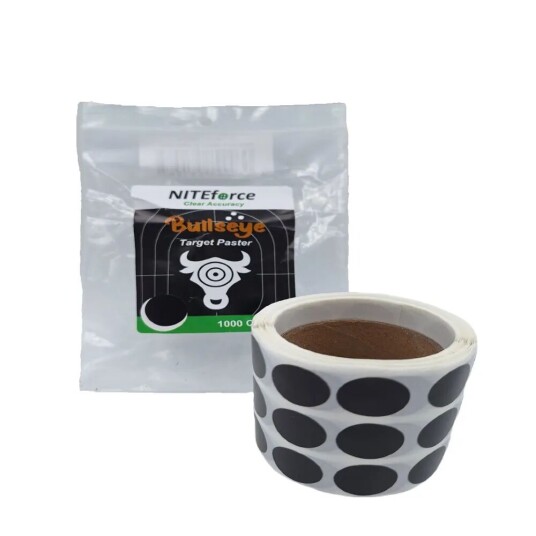 Niteforce Bullseye skivelapp for blink, 16 mm - sort