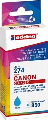 Edding EDD 274 cyan blekkpatron 10 ml