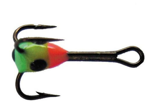 Wiggler Lyspropper til isfiske, rød/gul/lime 2pk - Str. 14