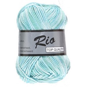 Lammy Rio Garn Print 628 Blå/Turkis/Grøn 50 gram