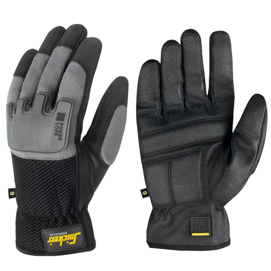Snickers Workwear 9585 Power Core Hanske svart/steingrå 8 Klær