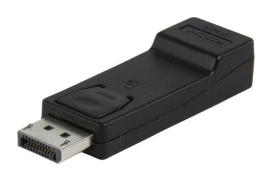 Goobay HDMI-DisplayPort Adapter med Gullbelagte Kontakter - Svart