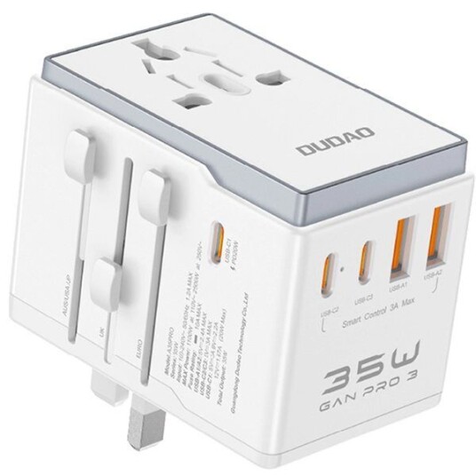 Dudao A35 Universal Travel Adapter White Dudao A35 Universal Travel Adapter White