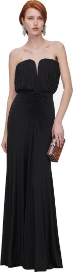 Self Portrait Jersey bandeau maxi dress UK 8 sort dame