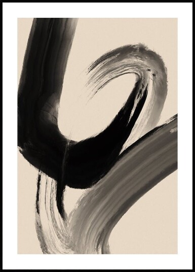 Brushstroke Whirl Poster Plakat / 50x70cm Brushstroke Whirl Poster Plakat / 50x70cm