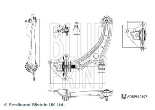 Bærearm, hjuloppheng BLUE PRINT ADBP860197