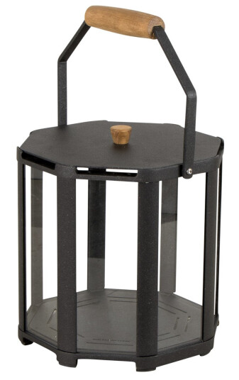 Cane-line Lightlux lanterne Lava grå/teak Grå