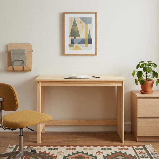 vidaXL Skrivebord Brun 112 x 50 x 75 cm Massiv furu