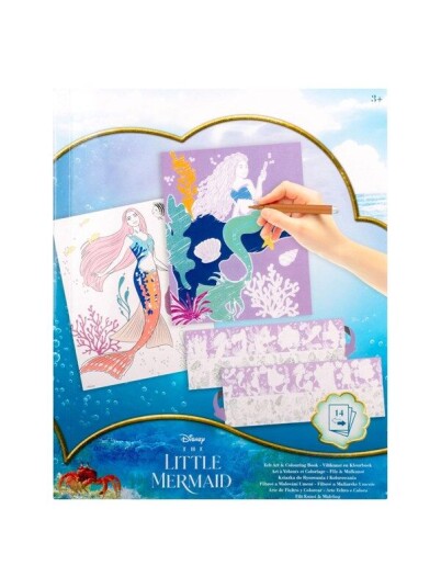 Canenco The Little Mermaid Felt Art and Coloring Book Canenco The Little Mermaid Felt Art and Coloring Book