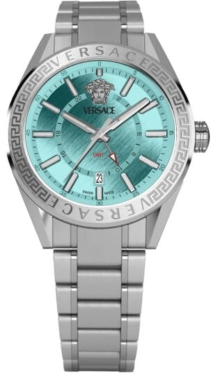Versace Dameklokke VEAFA0324 Daphnis Grønn/Gulltonet stål Ø30 mm