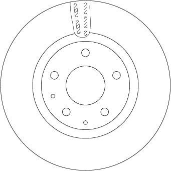 Bremseskive TRW DF6575