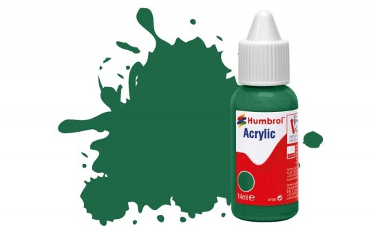 Humbrol Akryl No 30 Dark Green - Matt 14ml Dropper Bottle