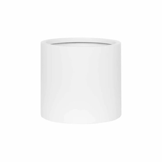 Homefactory Fiberstone Round plain matt white 302033